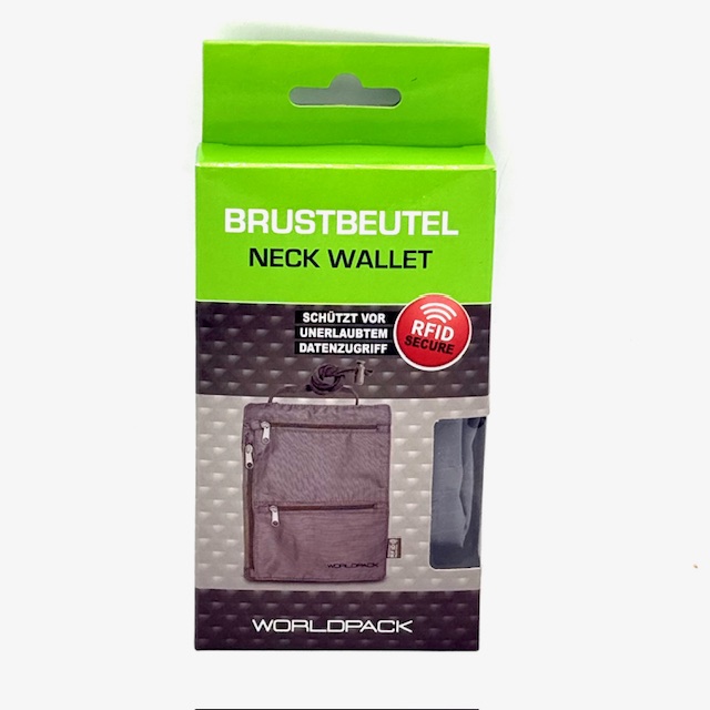 De Worldpack Nek tas RFID Grijs, modelnummer 10349-2800, valt onder de categorie ACCESSOIRES. Het biedt RFID-bescherming, ideaal om uw persoonlijke gegevens veilig te houden. Het beste draag je het discreet onder je kleding tijdens het reizen, zodat je waardevolle spullen altijd veilig en binnen handbereik zijn. Perfect voor dagelijks gebruik en reizen.

Materiaal:
Ribstop polyester
Afmetingen:
Hoogte 20cm Breed 15cm