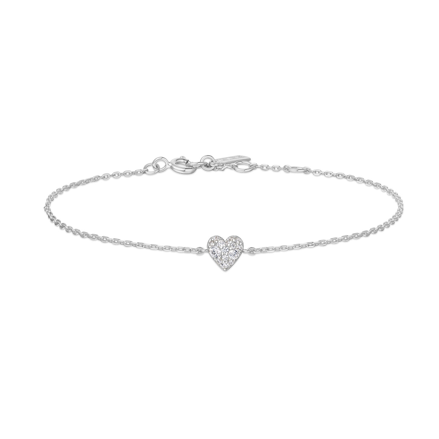 Dit speelse armband met een hartvormig motief, ingelegd met pavé zirkonia, voegt een subtiele charme toe aan elke outfit.

HET MERK
Geïnspireerd door de laatste fashion trends is Ania Haie het toonaangevende sieradenmerk voor hoogkwalitatieve maar ook betaalbare zilveren sieraden, zonder op de kwaliteit in te leveren. Iedere collectie is gebaseerd op de laatste catwalktrends, waardoor Ania Haie snel tot hét sieradenmerk voor stijlbewuste consumenten is verkozen. Elk sieraad wordt ontworpen om te combineren met andere sieraden waardoor je je eigen look kunt creëren. Maar ook zijn Ania Haie sieraden opvallend genoeg om op zichzelf te dragen.

SPECIFICATIES
- Ania Haie
- Armband
- 925 zilver met rhodium plating
- Lengte 18,5cm
- AH B064-01H