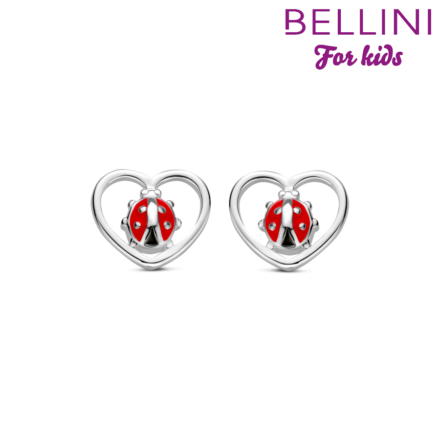 Bellini 575.069 Oorstekers met Hartje met Lieveheersbeestje