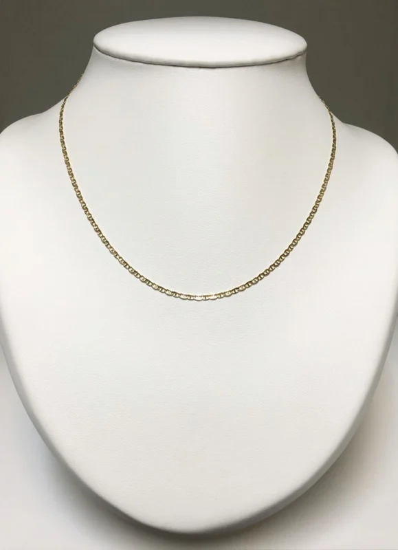18k geelgoud geslepen Gucci schakel collier op 40 cm lengte