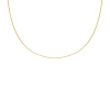 Gouden lengtecollier slang 50cm rond slang 0.9mm