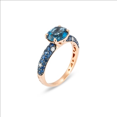 IRIS

RING 18KT. GOLD
Gold 2.62 Gr
DM 0.08 Kt
Sapphire 0.40 Kt
London Topaz 1.99 Kt