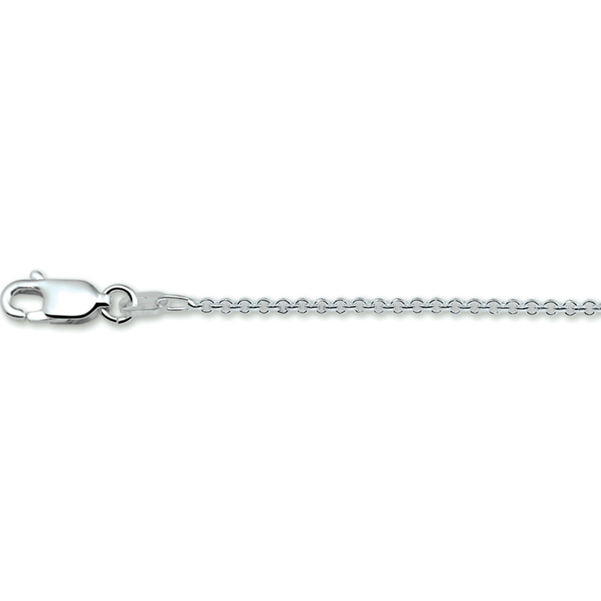 Zilver Anker Schakel Collier 80cm