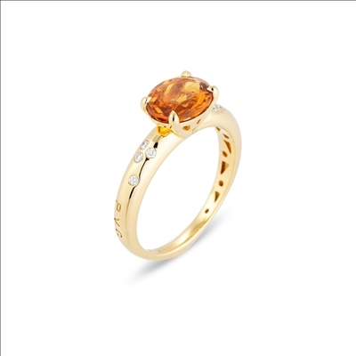 IRIS

RING 18KT. GOLD
Gold 2.90 Gr
DM 0.07 Kt
citrine 1.60 Kt