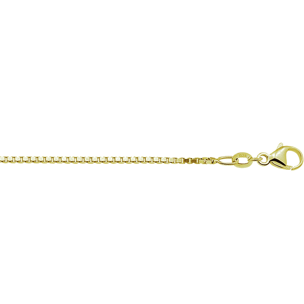 Doublé collier met venetiaanse schakel. De schakelbreedte is 1.3mm.