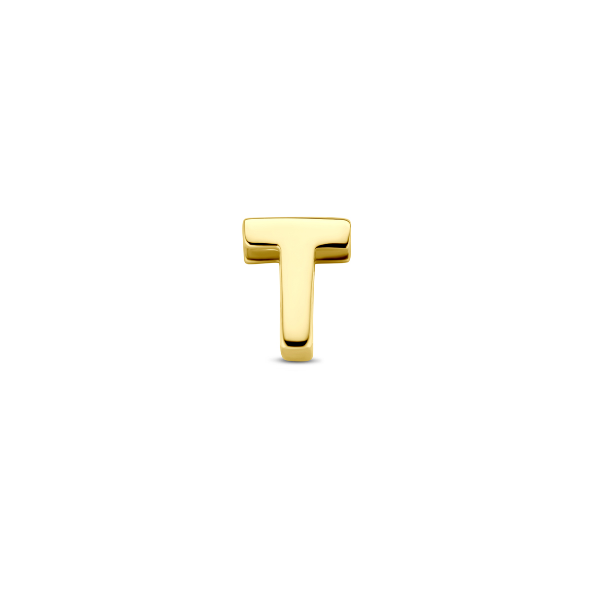 14k Geelgouden hanger uitgevoerd met een letter.