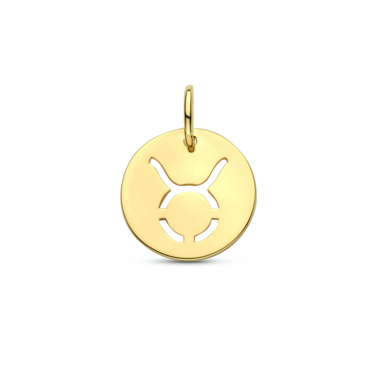 Geelgouden hanger met sterrenbeeld; Stier