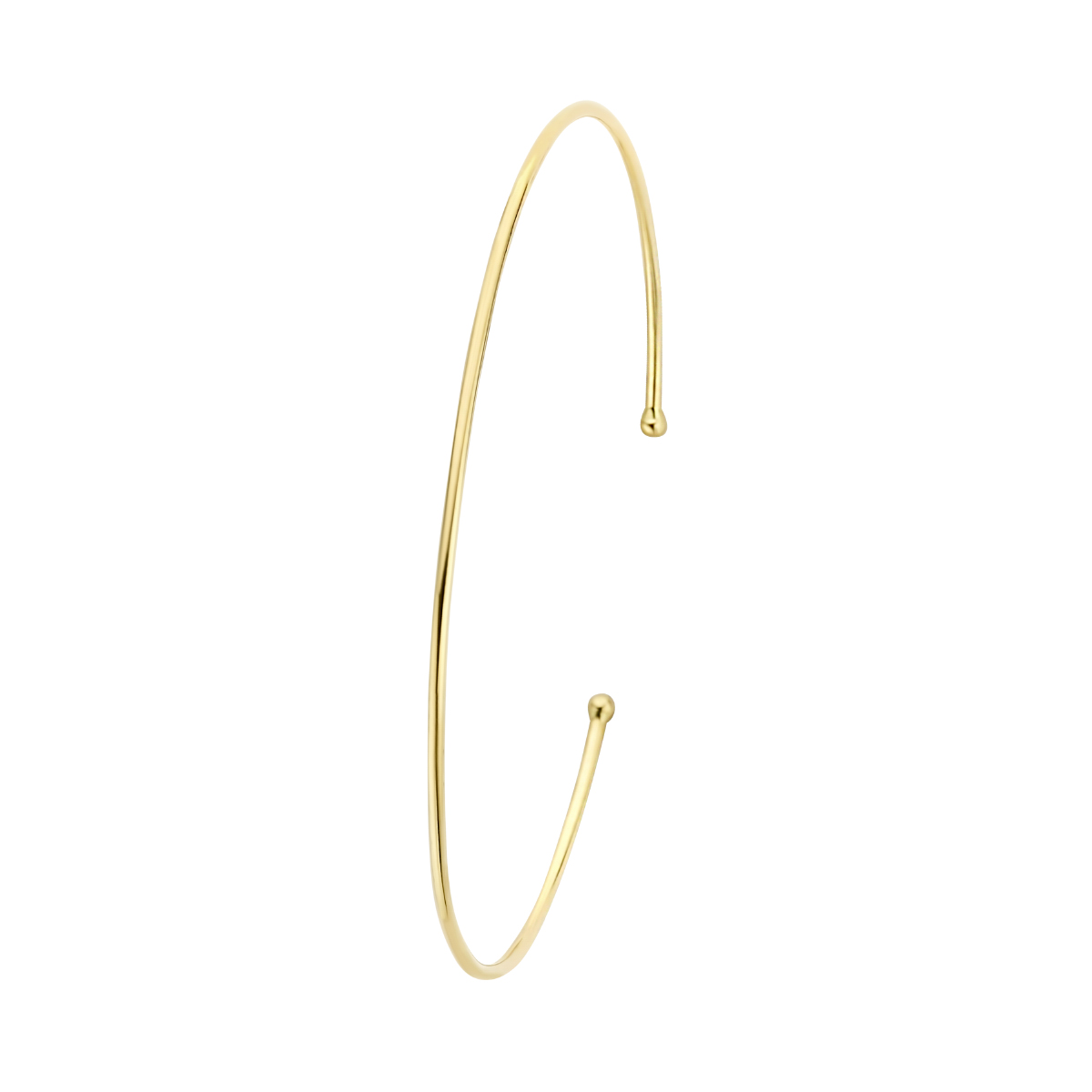 14k Geelgouden armband spang met een afmeting van 60x1.2mm.
