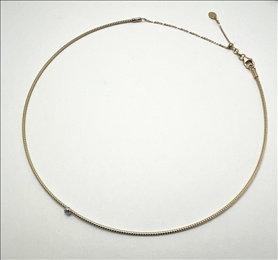 NOIBILE 

NECKLACE 18KT.GOLD
Gold 3.00 Gr
DM 0.02 Kt
steel 1.00 Kt