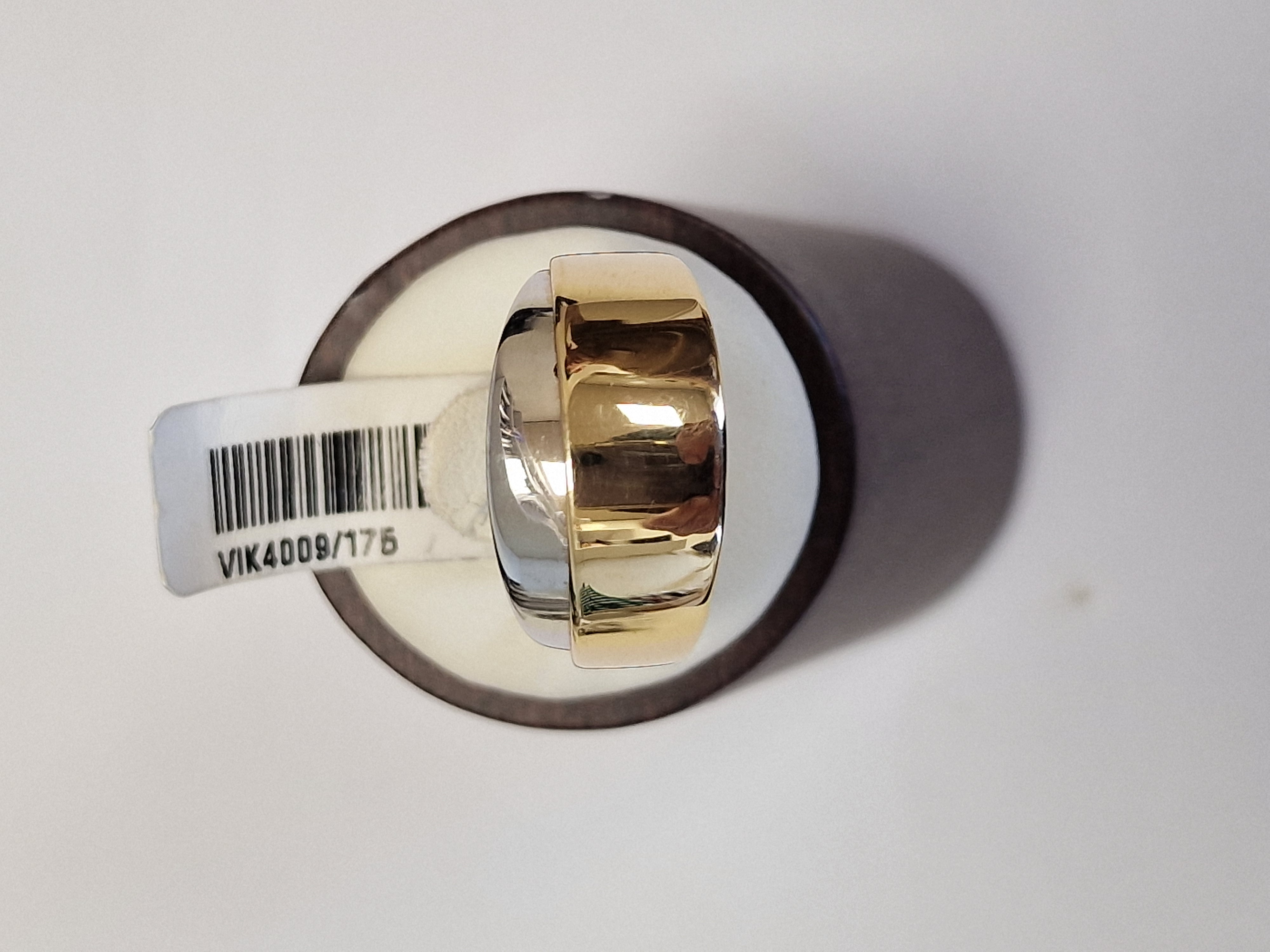 Bicolor damesring 14k