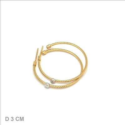 NOIBILE 

EARRINGS 18KT.GOLD
Gold 3.70 Gr
DM 0.04 Kt
steel 2.00 Kt