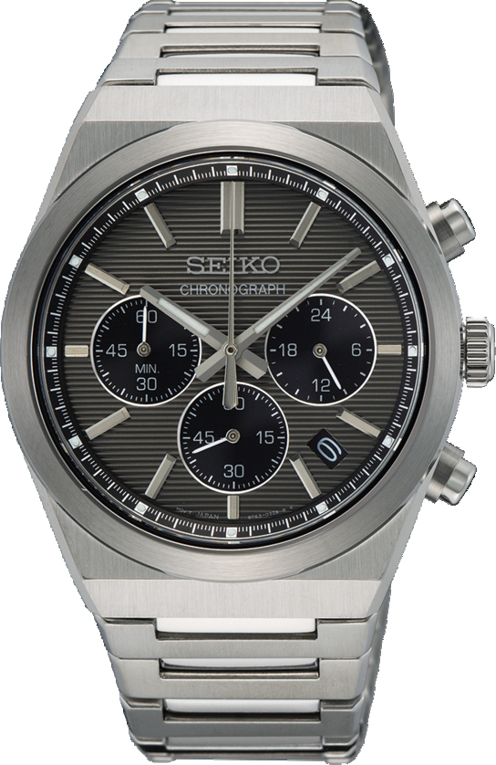 Dit is een herenhorloge van het merk Seiko. Het is een chronograaf horloge gemaakt van staal. De diameter van de kast is 40 mm en de kast is 11.5 mm dik.
De verdere specificaties van het horloge zijn als volgt:
Kastvorm: rond
Kastkleur: zilverkleurig
Kastmateriaal: staal
Bandbreedte: 20 mm
Bandlengte: 258 mm
Sluiting: vouwsluiting met drukker
Wijzerplaatkleur: zwart
Glassoort: saffier glas
Waterdichtheid: 10 ATM
Techniek: quartz