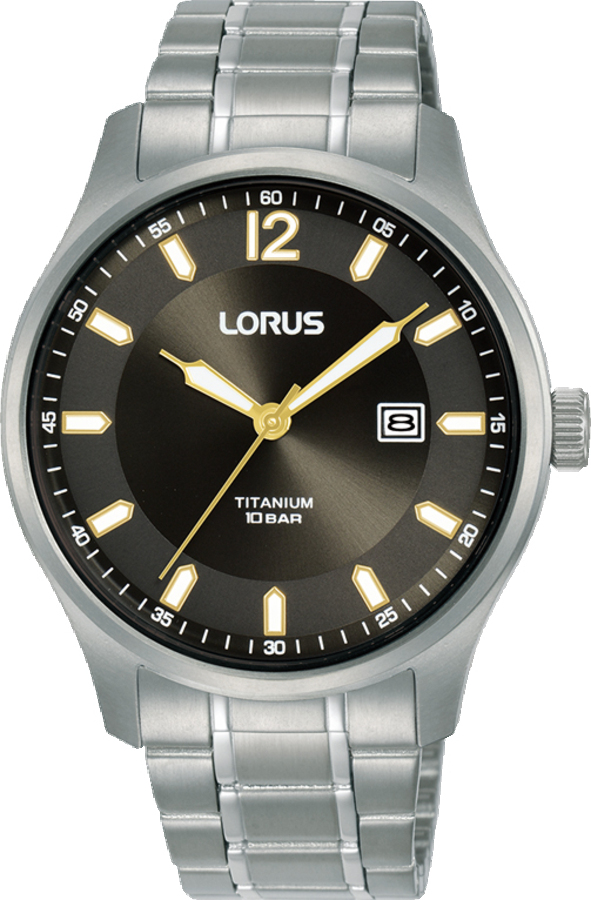 Dit is een herenhorloge van het merk Lorus. Het is een analoog horloge gemaakt van titanium. De diameter van de kast is 40 mm en de kast is 10.2 mm dik.
De verdere specificaties van het horloge zijn als volgt:
Kastvorm: rond
Kastkleur: zilverkleurig
Kastmateriaal: titanium
Bandbreedte: 20 mm
Bandlengte: 265 mm
Sluiting: vouwsluiting met drukker
Wijzerplaatkleur: grijs
Glassoort: hardlex mineraal glas
Waterdichtheid: 10 ATM
Techniek: quartz