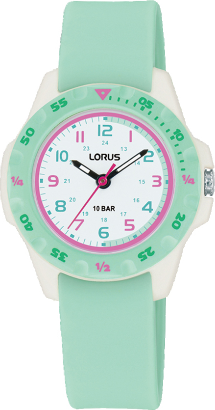 Dit is een horloge van het merk Lorus. Het is een analoog horloge gemaakt van kunststof. De diameter van de kast is 29.5 mm en de kast is 10 mm dik.
De verdere specificaties van het horloge zijn als volgt:
Kastvorm: rond
Kastkleur: groen
Kastmateriaal: kunststof
Sluiting: gesp
Wijzerplaatkleur: wit
Glassoort: acryl glas
Waterdichtheid: 10 ATM
Techniek: quartz