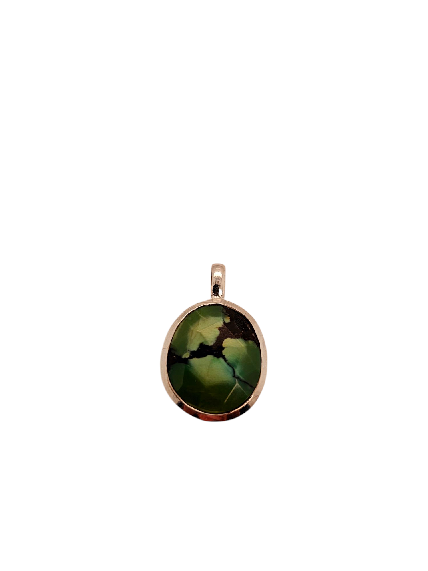 zilveren hanger met turquoise