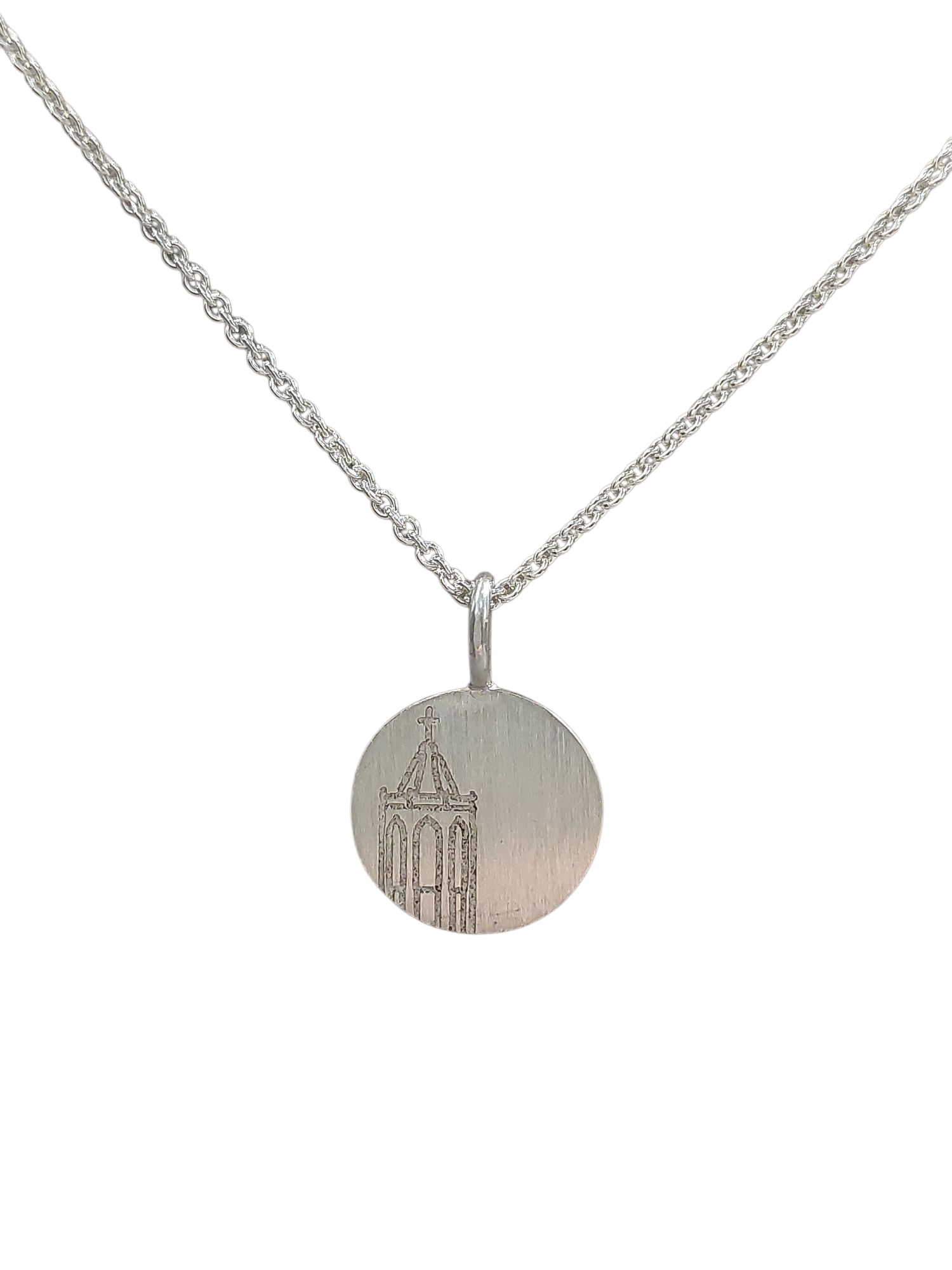 Zilver hanger met de afbeelding van de Domtoren Utrecht