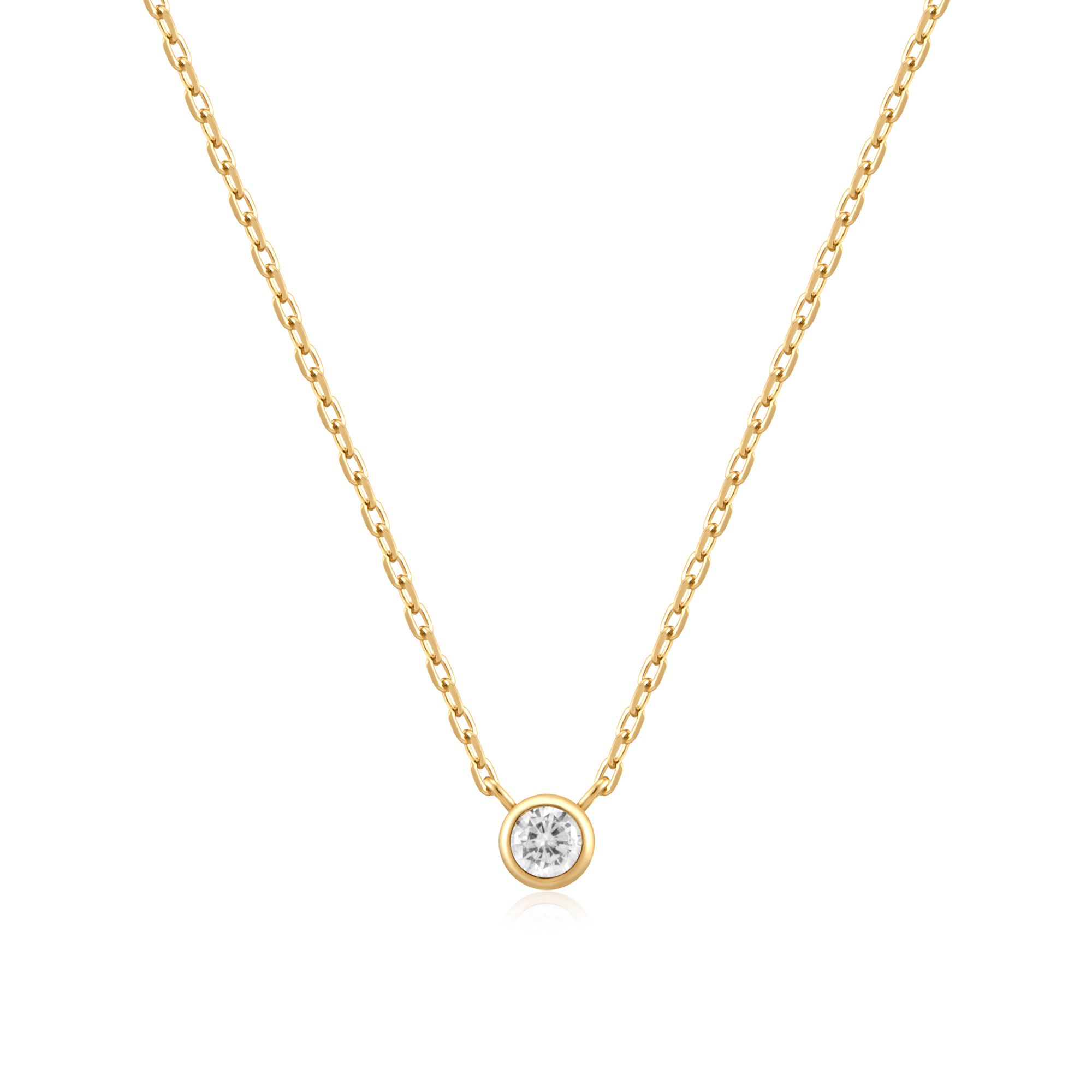 Een verheven klassieker om toe te voegen aan je dagelijkse sieradencollectie, deze ketting is 14kt verguld sterlingzilver met een rondgeslepen kubieke zirkonia in een bezel. Stapel hem op met andere kettingen of draag hem alleen, je zult zeker je dagelijkse stijlen opfrissen.

HET MERK
Geïnspireerd door de laatste fashion trends is Ania Haie het toonaangevende sieradenmerk voor hoogkwalitatieve maar ook betaalbare zilveren sieraden, zonder op de kwaliteit in te leveren. Iedere collectie is gebaseerd op de laatste catwalktrends, waardoor Ania Haie snel tot hét sieradenmerk voor stijlbewuste consumenten is verkozen. Elk sieraad wordt ontworpen om te combineren met andere sieraden waardoor je je eigen look kunt creëren. Maar ook zijn Ania Haie sieraden opvallend genoeg om op zichzelf te dragen.

SPECIFICATIES
- Ania Haie
- Ketting
- Lengte 45cm
- 925 zilver met gold/ rhodium plating
- AH N059-01G