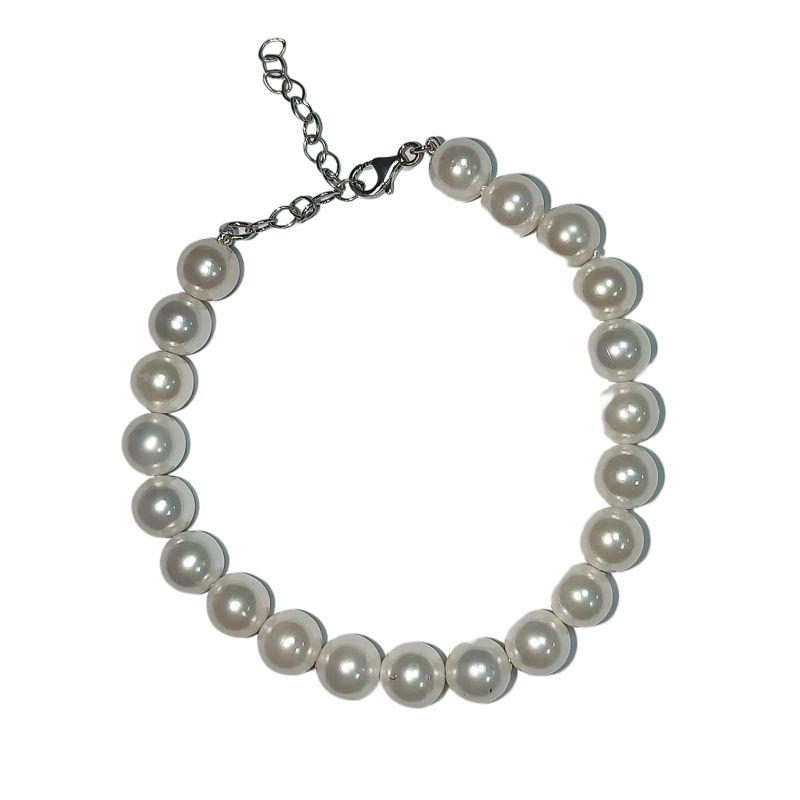 MY iMenso ODM "Shell Pearl 6.5mm" necklace (925/rhod-plated) 45+5cm 