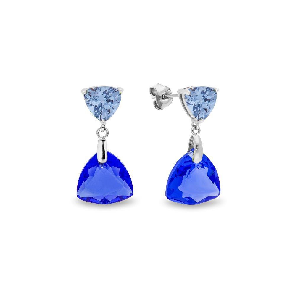 Spark TRIGONE Earrings Sapphire 