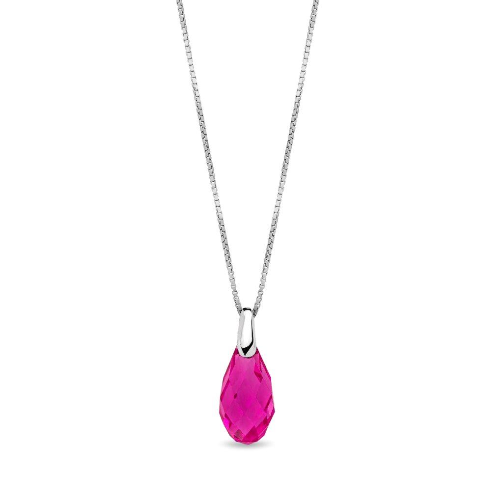 Spark BRIOLETTE Necklace Fuchsia 