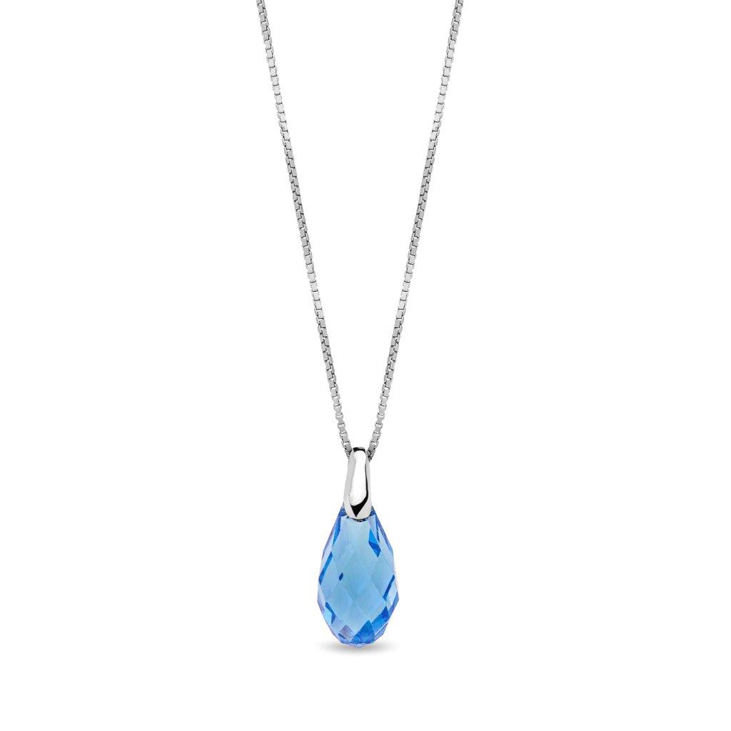 Spark BRIOLETTE Necklace ReCreated Ice Blue 