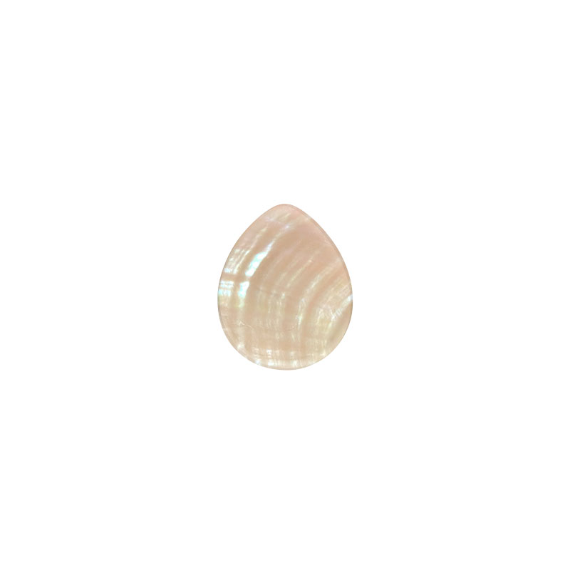 MY iMenso Carezza Goccy single stone "silver abalone" flat 15mm 