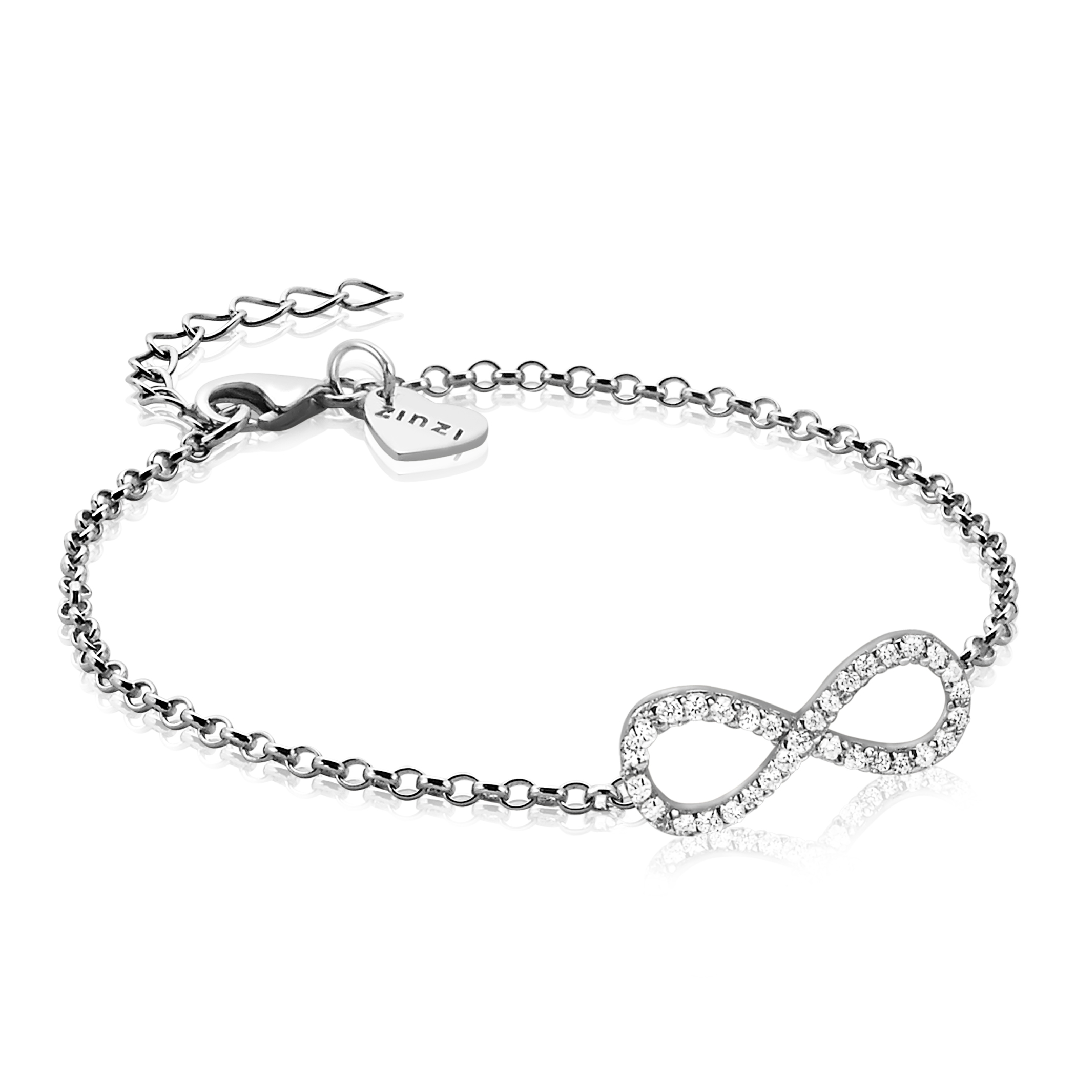 Zinzi zilveren Infinity armband  ZIA1065
