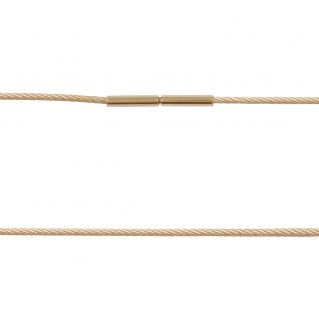 14kt gouden kabel-collier 42cm lang