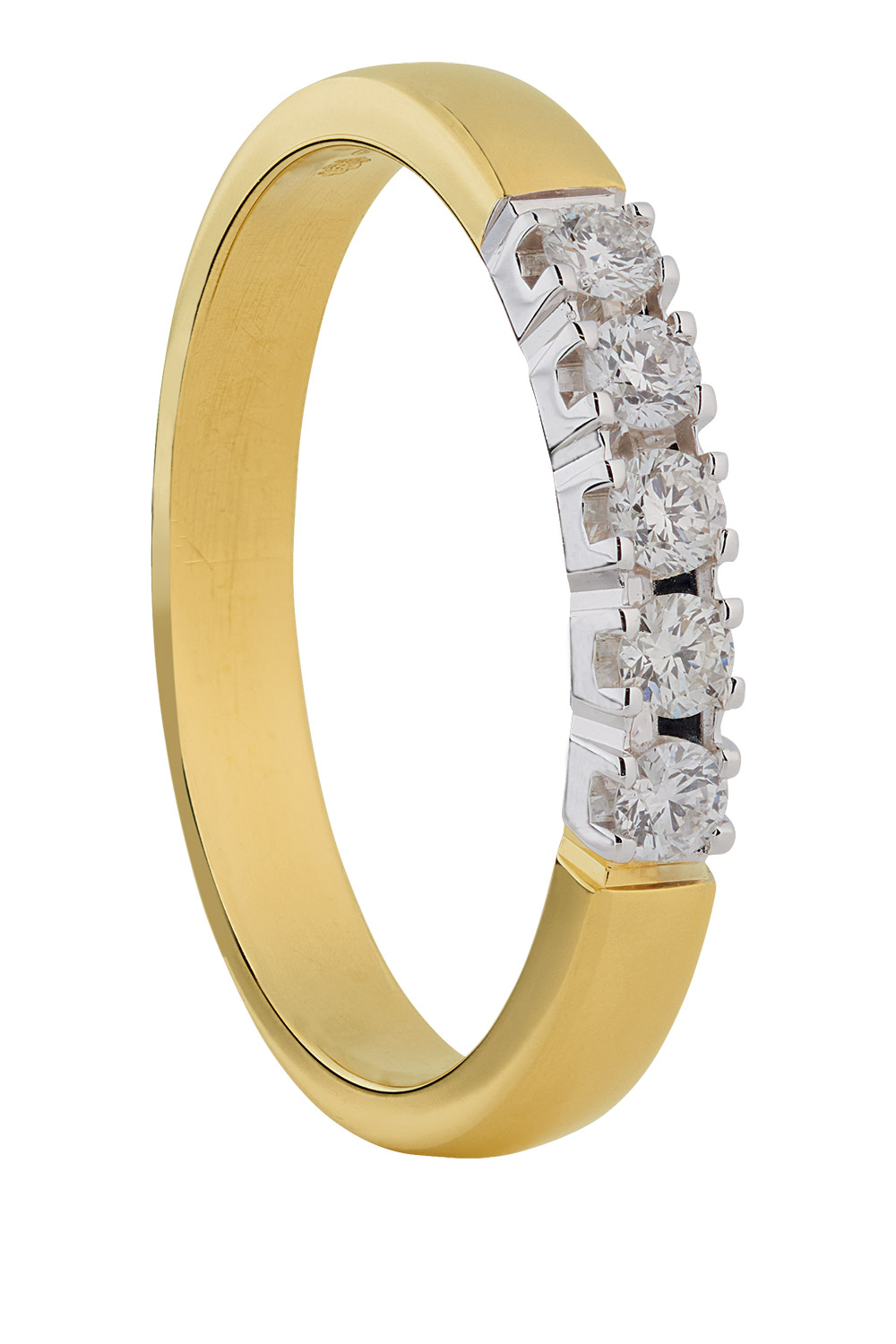 De Eclat ring, modelnummer ID-M101/5X3, is een prachtig juweel met 0.15 karaat TW/VS diamanten. Deze bicolor ring in maat 17.25 hoort thuis in de categorie juwelen en is een diamant ring. Draag deze elegante ring als statement piece op speciale gelegenheden of om uw dagelijkse outfit een verfijnde touch te geven.