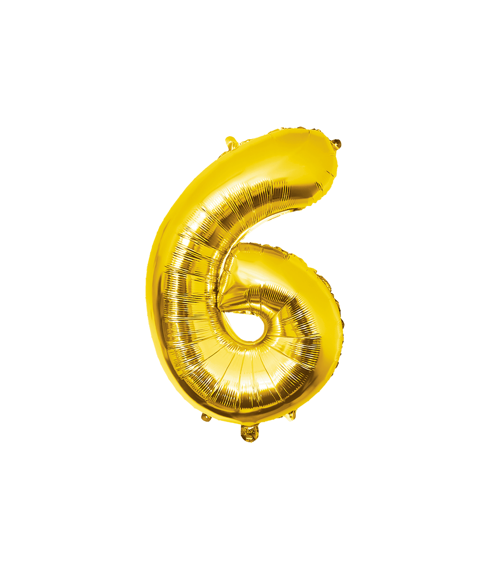 De gouden cijfer ballonnen uit de Basic collectie van Paper Dreams zijn de ideale toevoeging om elke gelegenheid te transformeren in een feestelijke en vrolijke sfeer. Of het nu gaat om een verjaardag, jubileum, bruiloft of een andere speciale viering, foil balloon gold - no.6 voegt een sprankeling toe aan elke ruimte. Deze grote gouden cijferballon is maar liefst 86cm groot, wat het tot een echte eyecatcher maakt.

De gouden cijferballonnen worden geleverd incl. rietje om de ballon op te blazen en is geschikt voor zowel helium als lucht.