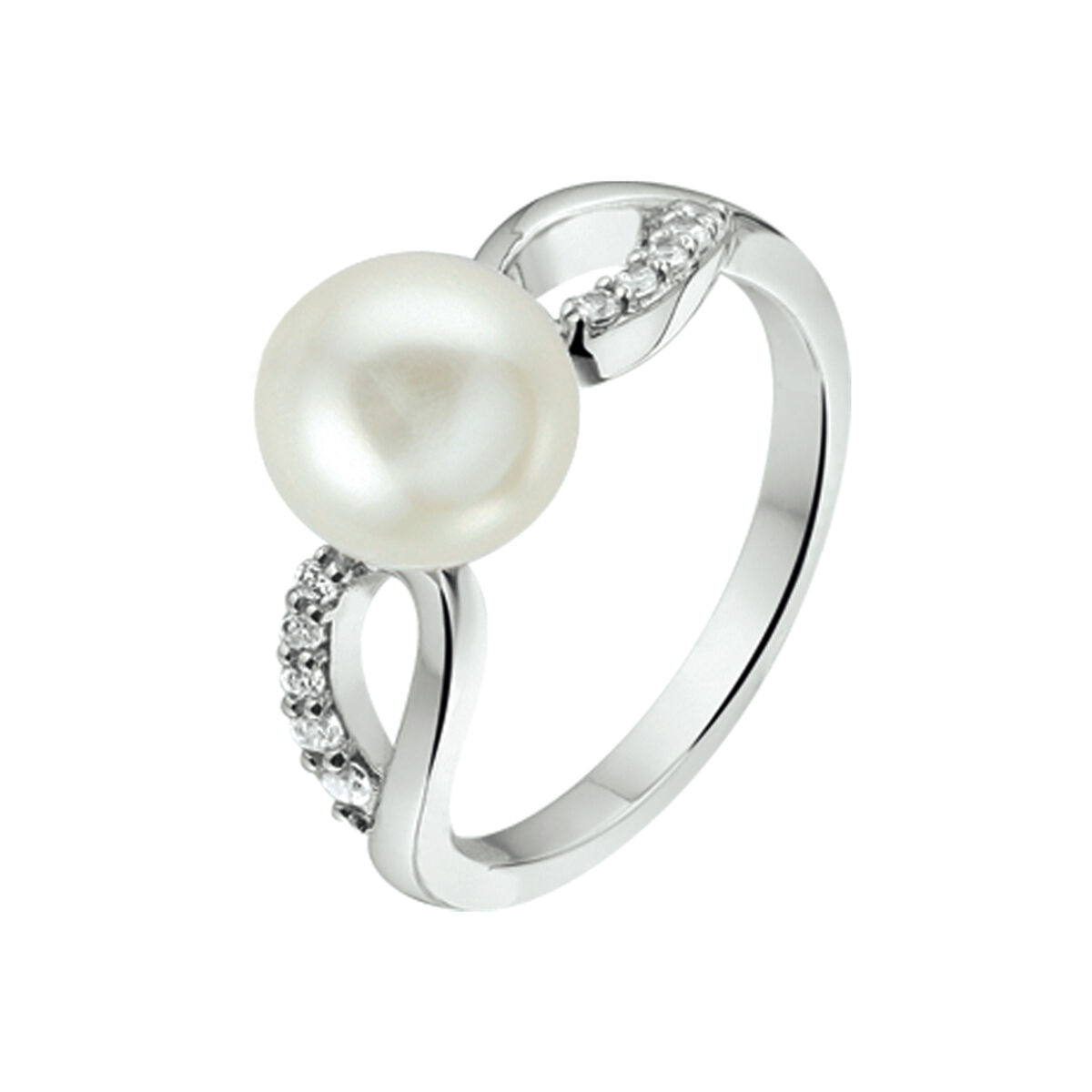 zilveren ring met parel 