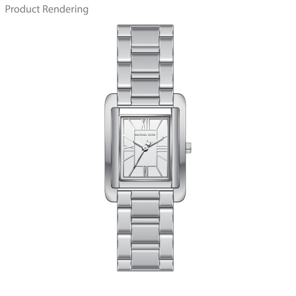 Edelstalen Michael Kors dames pols horloge model MK4904 uit de Essex Collectie. 5 ATM waterdicht.