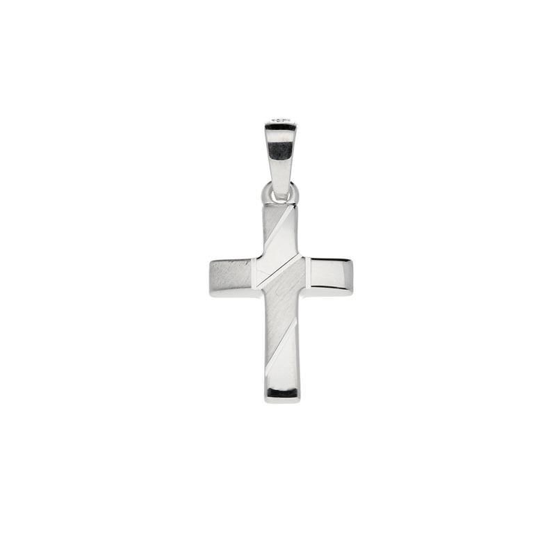 GLOW - Kruisje - Zilver 23x11mm.