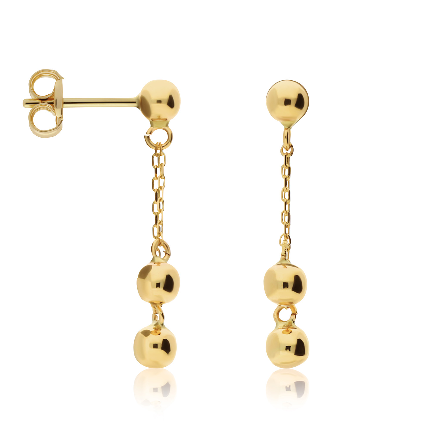 Maak je oorsieradencollectie compleet met deze oorhangers van Glow! De oorhangers zijn gemaakt van 14 karaat geelgoud en hebben een lengte van 18mm.