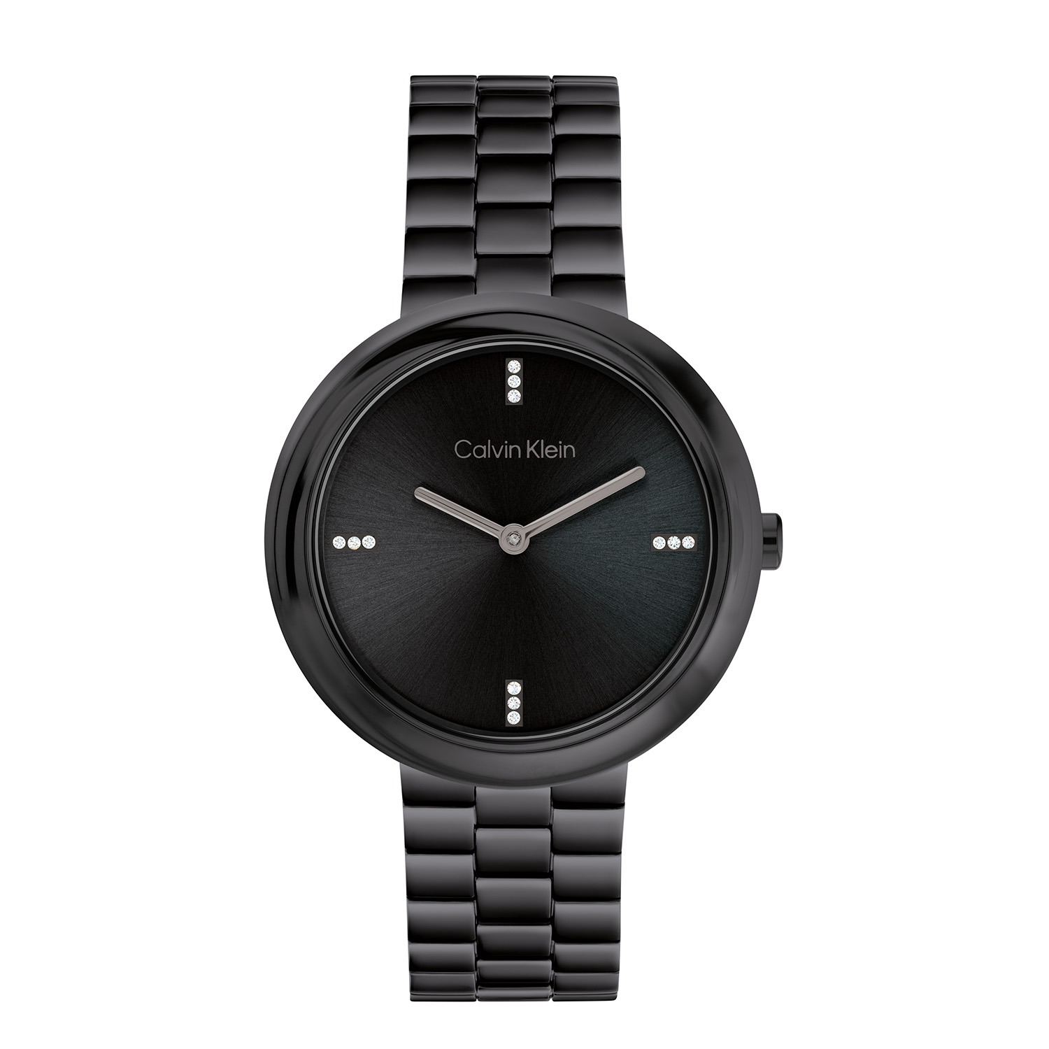 Calvin Klein CK25100096 Dames Twisted Bezel Horloge 34mm 
Dit Calvin Klein dameshorloge met nr CK25100096 is een tijdloos ontwerp. De stijlvolle ronde zwarte stalen kast heeft een gladde gedraaide bezel en een zwarte sunray wijzerplaat met fijne wijzers en kristallen op de 3,6,9 en de 12. Strak aan de kast zit een stalen glanzende zwarte schakelband met een vouwsluiting. Het elegante dameshorloge heeft een mineraalglas, een doorsnee van 34mm en is 3ATM.

OVER CALVIN KLEIN
Calvin Klein is een wereldwijd lifestylemerk dat gewaagde, vooruitstrevende idealen en een verleidelijke, vaak minimalistische, esthetiek nastreeft. Calvin Klein werd groot in de jaren 70 door haar mode- en merkjeans collecties. In de jaren 80 lanceerde Calvin Klein haar spraakmakende ondergoed dat uitdrukkelijk van logo ’s voorzien was. Vanwege het grote succes is het merk ook succesvol uitgerold in Accessoires, Parfums, Home, Brillen, Golf, Horloges en Sieraden.
Sinds de oprichting in 1968 door Calvin Klein, heeft het merk haar reputatie opgebouwd als leider in de Amerikaanse mode, dankzij een cleane esthetiek en innovatieve ontwerpen. Calvin Klein wil haar publiek verleiden en inspireren door middel van provocerende beelden en opvallende ontwerpen die prikkelen. 

SPECIFICATIES:
- Mineraalglas
- Stalen zwarte kast
- Zwarte wijzerplaat 
- Stalen zwarte schakelband
- Ronde kastvorm, Ø 34mm
- 3ATM