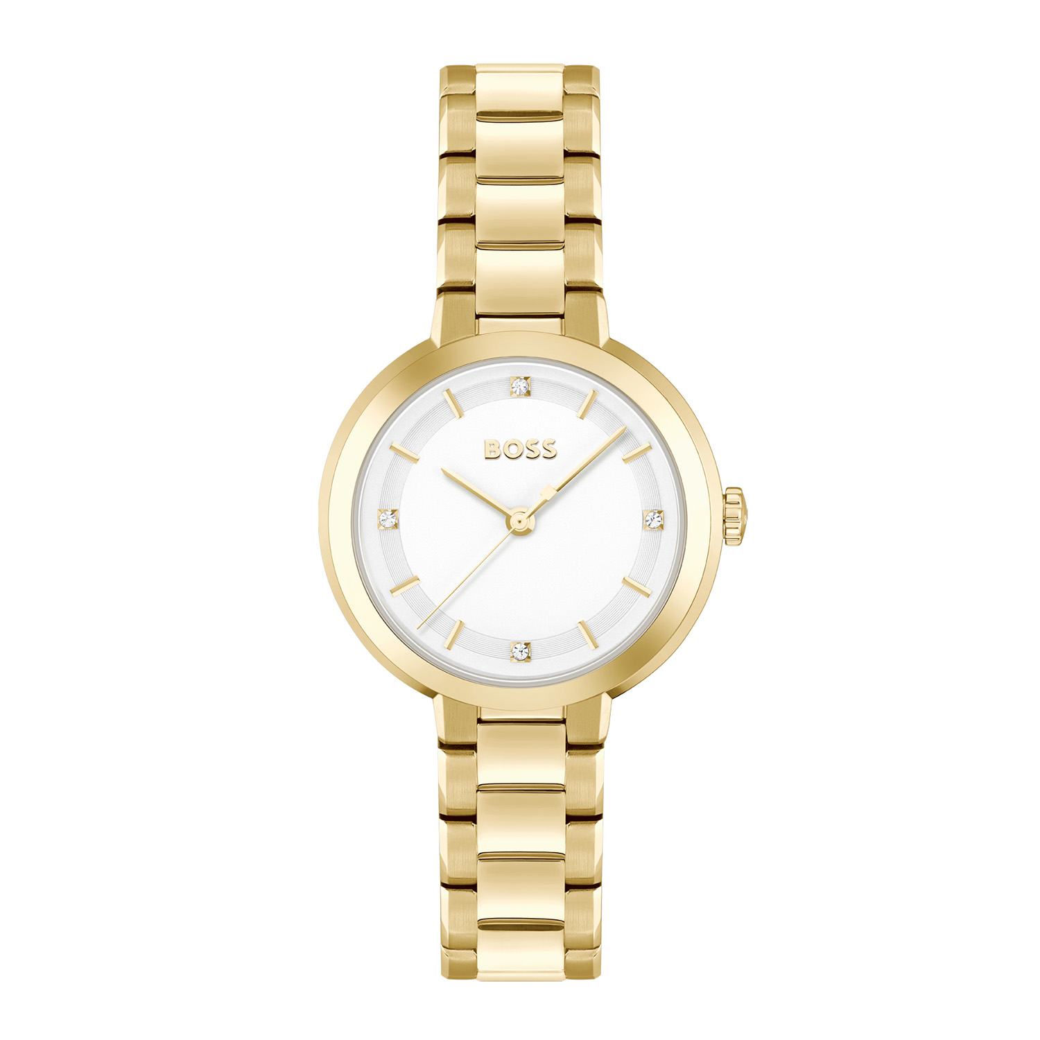 Boss horloge met stalen band, Sena double