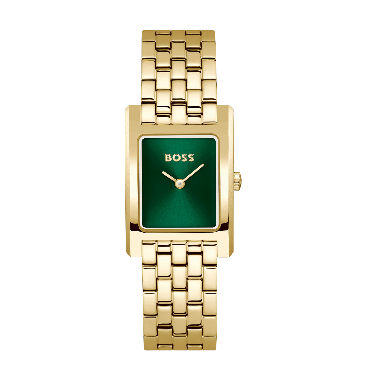 Boss horloge met stalen band, Lucy double/groen