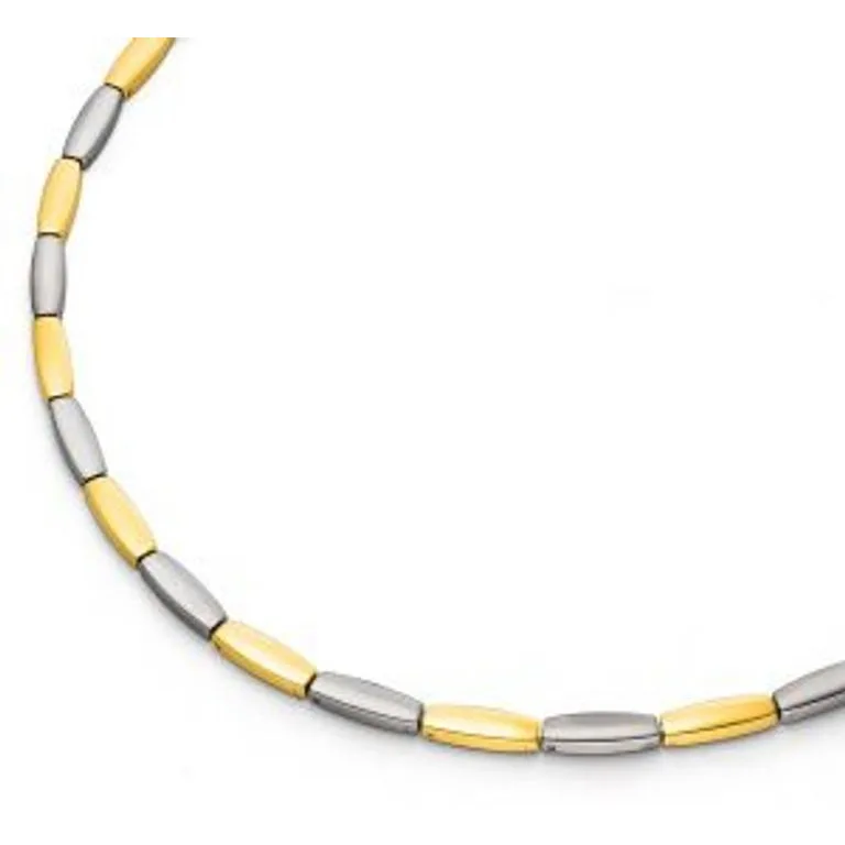 Titanium bicolor collier