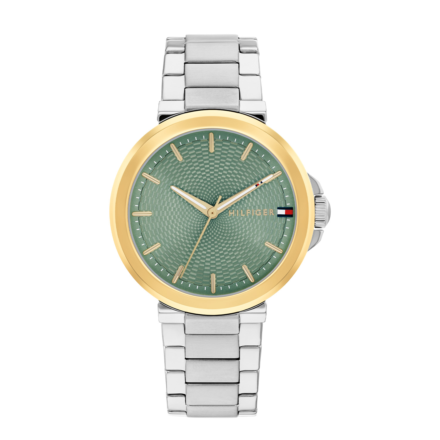 Tommy Hilfiger TH1782778 Horloge Dames Staal Zilverkleurig 34mm
Dit specifieke horloge van Tommy Hilfiger uit de Lori serie met artikelnr: TH1782778 is een luxe dameshorloge die niet in je collectie mag ontbreken. Het stalen dameshorloge heeft een ronde stalen kast met een gladde goudkleurige bezel en een groene wijzerplaat met fijne wijzers en uurstrepen. Direct aan de kast zit een zilverkleurige schakelband met vouwsluiting. Het horloge heeft een mineraalglas, een afmeting van 34mm en is 5ATM.  

Het merk:
Sinds de lancering van het merk in 1985 is Tommy Hilfiger wereldwijd bekend geworden als pionier van de klassieke Amerikaanse coole stijl. Geïnspireerd door de iconische popcultuur en het Amerikaanse erfgoed. De dames en herencollectie van dit seizoen bestaan uit minimalistische silhouetten en rustieke lederen details. De herenhorlogecollectie biedt iconische uurwerken met roestvrijstalen, lederen en siliconen banden.

Specificaties:
- Mineraalglas
- Ronde kast 34mm
- Stalen horlogekast
- Groene wijzerplaat
- Stalen schakelband 
- 5ATM