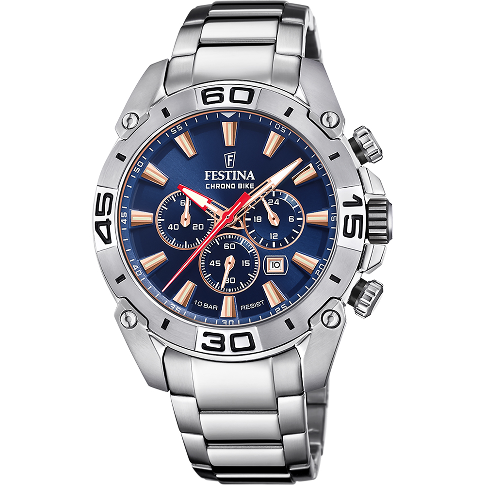 F20543/4 Festina heren chrono blauw