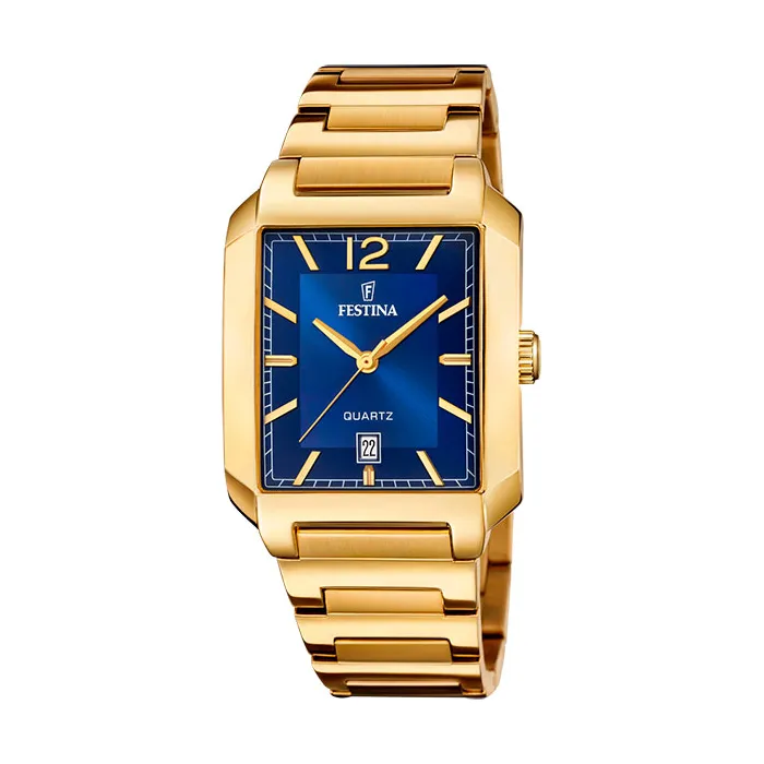 F20678/3 Festina horloge heren goud/blauw