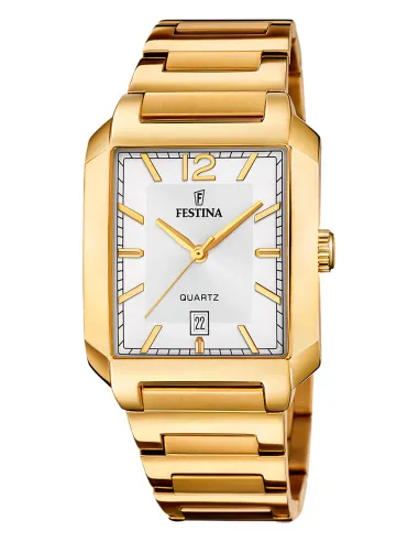 F20678-2 Festina horloge heren goud/wit