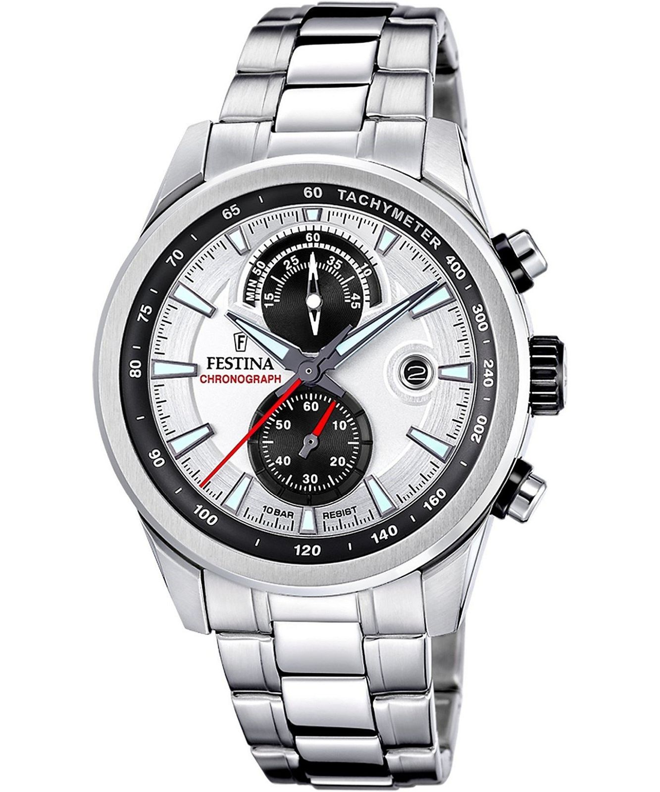 F20694-1 Festina horloge heren chrono wit/zwart
