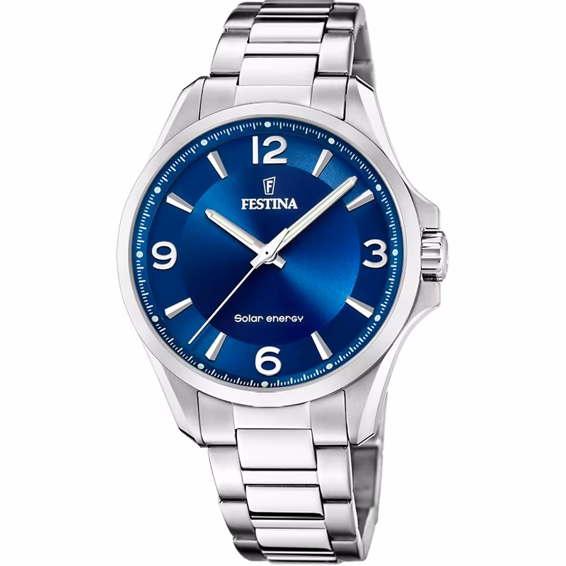 F20656/2 Solar Energie horloge blauw