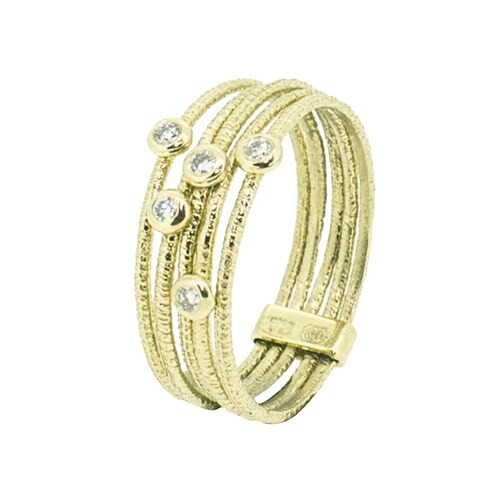 Ring G14K + 0,04 ct H/SI