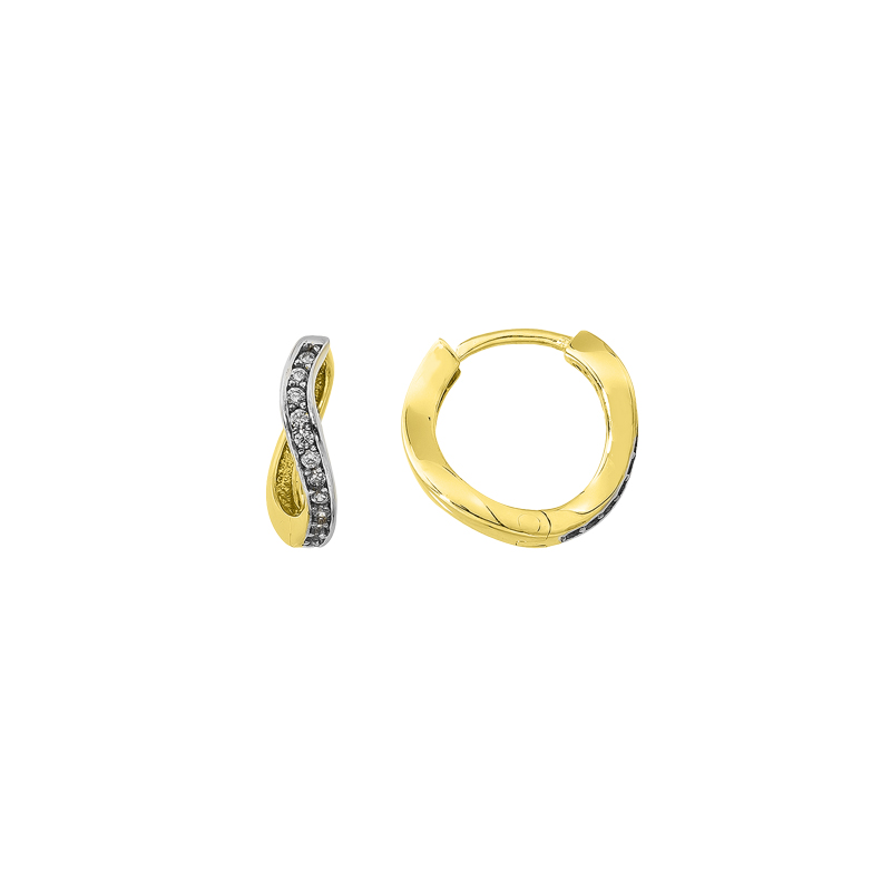 Gd oorring “pestato” 14mm 