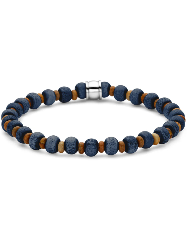 Heren armband keramiek kralen van het merk Frank 1967