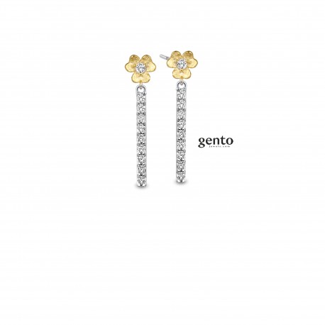 OORRING ZILVER BI-COLOR + CZ A31A00