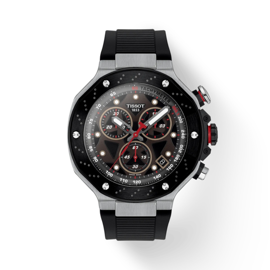 Tissot - T-Race MotoGP Limited Edition 8000 stuks wereldwijd, 100 meter WR, Saffierglas - T1414172708100