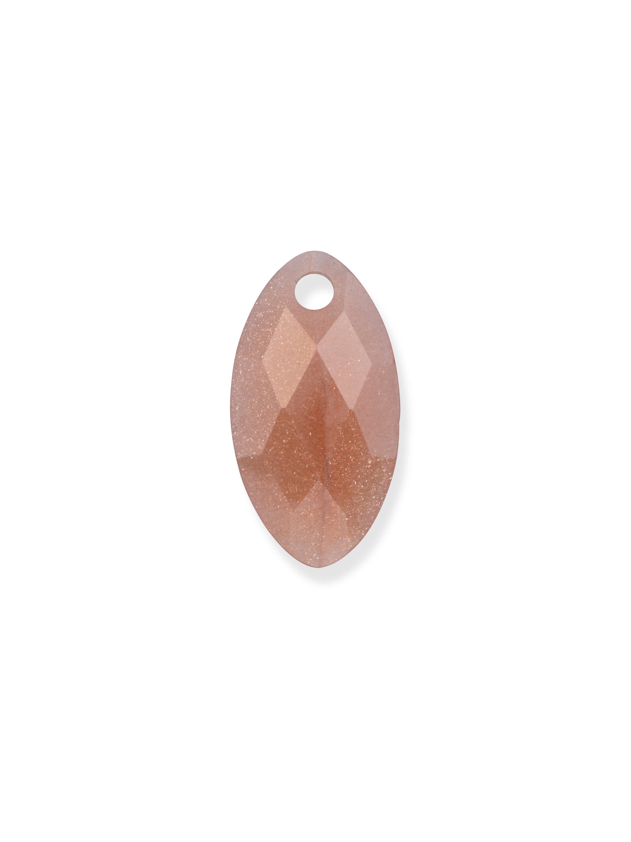 De kettingedelstenen van Sparkling geven je een oneindig Mix & Match ervaring. Deze prachtige Sunstone Leaf ketting edelsteen is te mixen en matchen met jouw  favoriete hanger en collier.